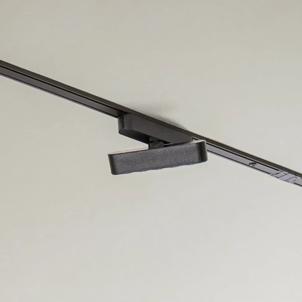 Railsystem Lumaro, lichtpunten, 7-lamps, zwart, 48V, dimbaar