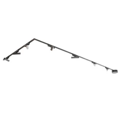 Railsystem Lumaro,lichtlijst,7-lamps,zwart,48V,dimbaar