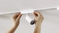 Railsystem 48V Lumaro, spots, 5-lamps, wit, Ø 4cm, CCT