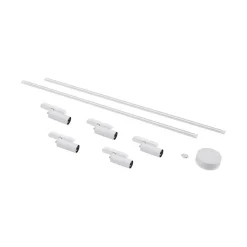 Railsystem 48V Lumaro, spots, 5-lamps, wit, Ø 4cm, CCT