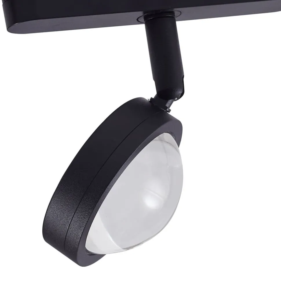 Railsystem 48V Lumaro, spots, 3-lamps, zwart, Ø 7,3cm