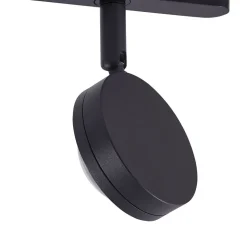 Railsystem 48V Lumaro, spots, 3-lamps, zwart, Ø 7,3cm