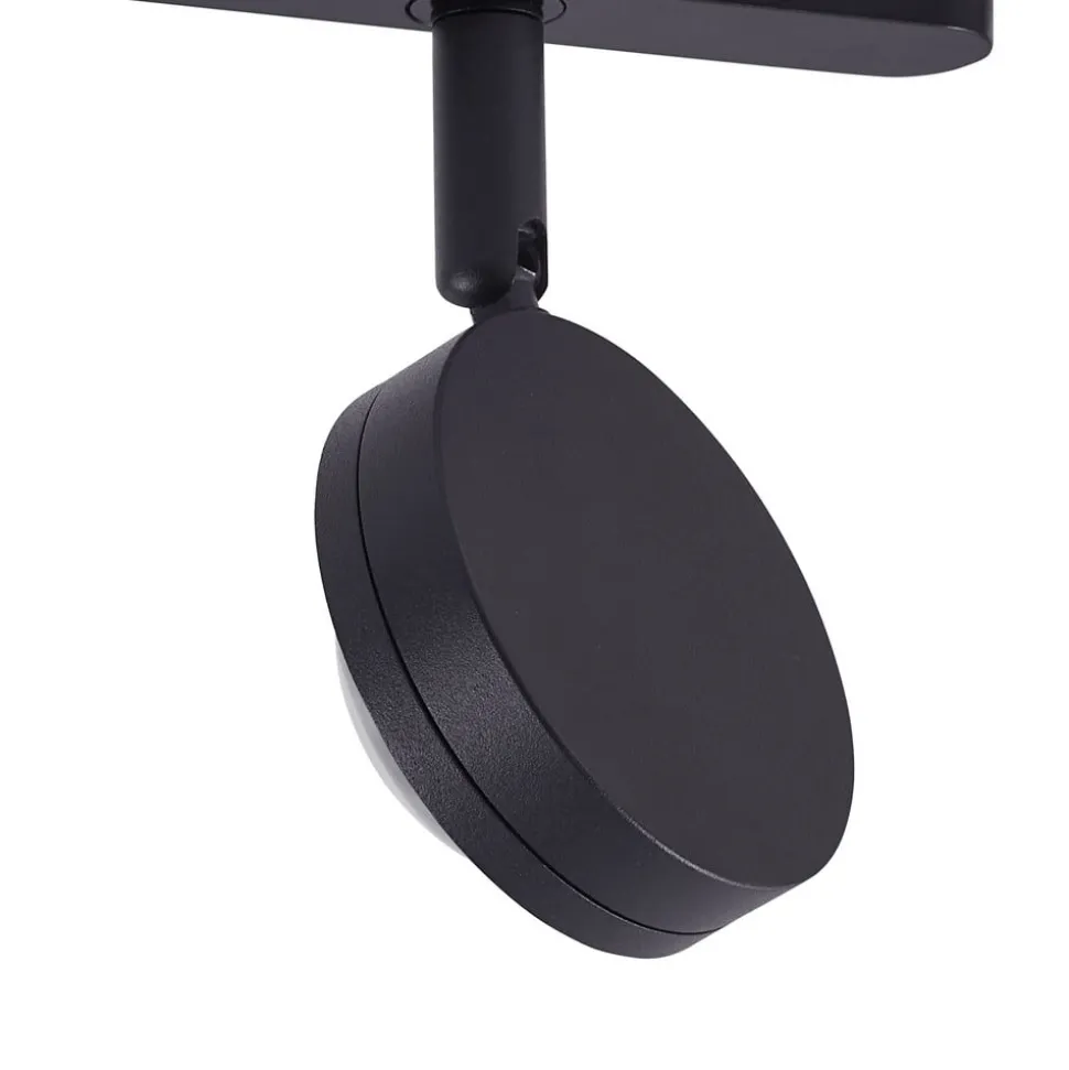 Railsystem 48V Lumaro, spots, 3-lamps, zwart, Ø 7,3cm
