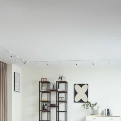 Railsystem 48V Lumaro, spots, 9-lamps, wit, Ø4cm, 13 cm