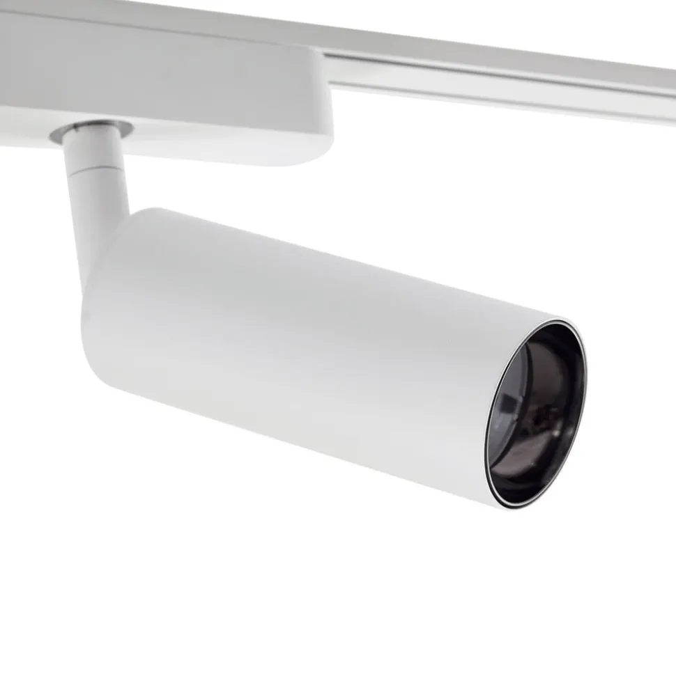 Railsystem 48V Lumaro, spots, 9-lamps, wit, Ø4cm, 25cm, dimbaar