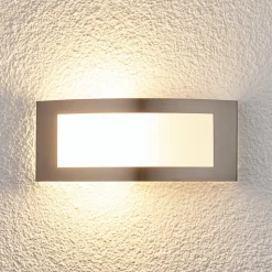 Raja - buitenwandlamp van roestvrij staal