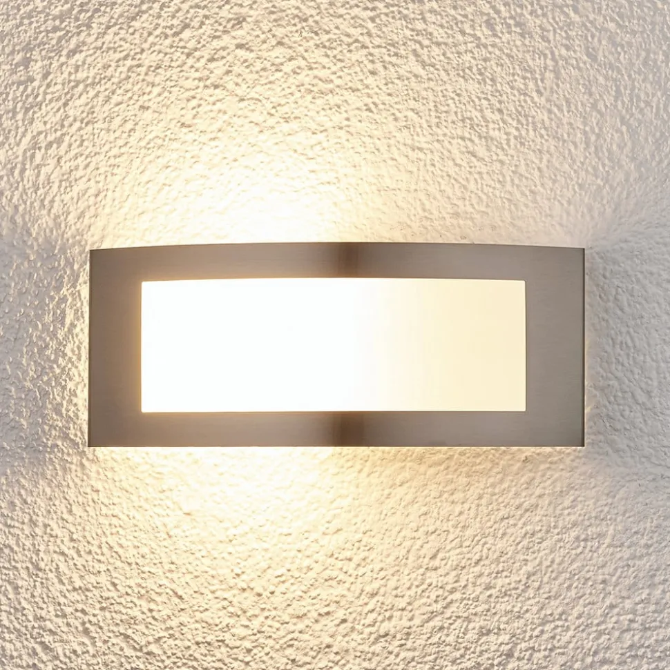 Raja - buitenwandlamp van roestvrij staal