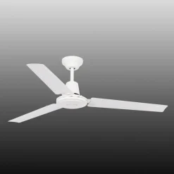 Rechte witte plafondventilator ECO INDUS