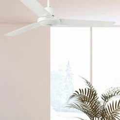 Rechte witte plafondventilator ECO INDUS