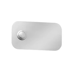 Rechthoekige rvs belplaat