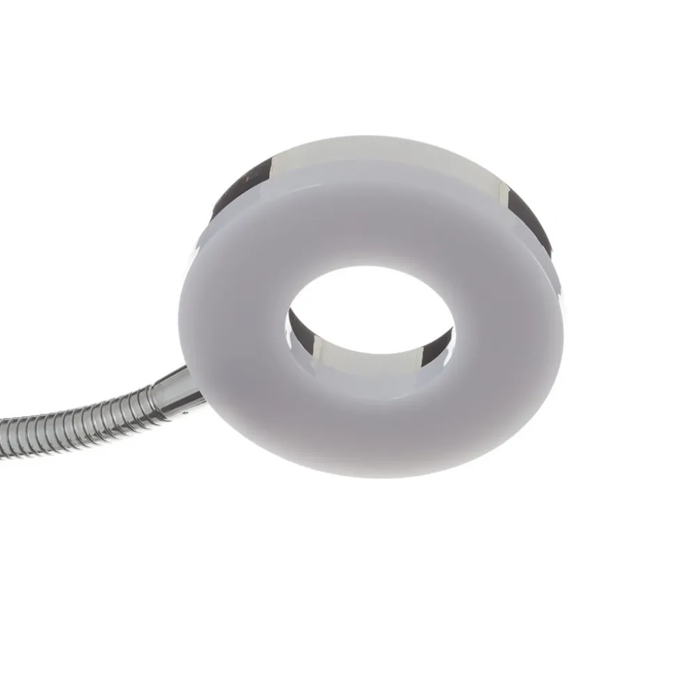 Rennes LED tafellamp, chroomkleurig, hoogte 40 cm