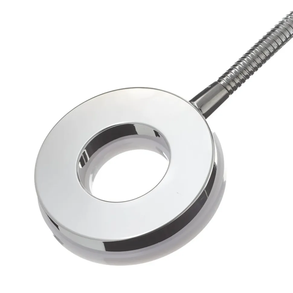 Rennes LED tafellamp, chroomkleurig, hoogte 40 cm