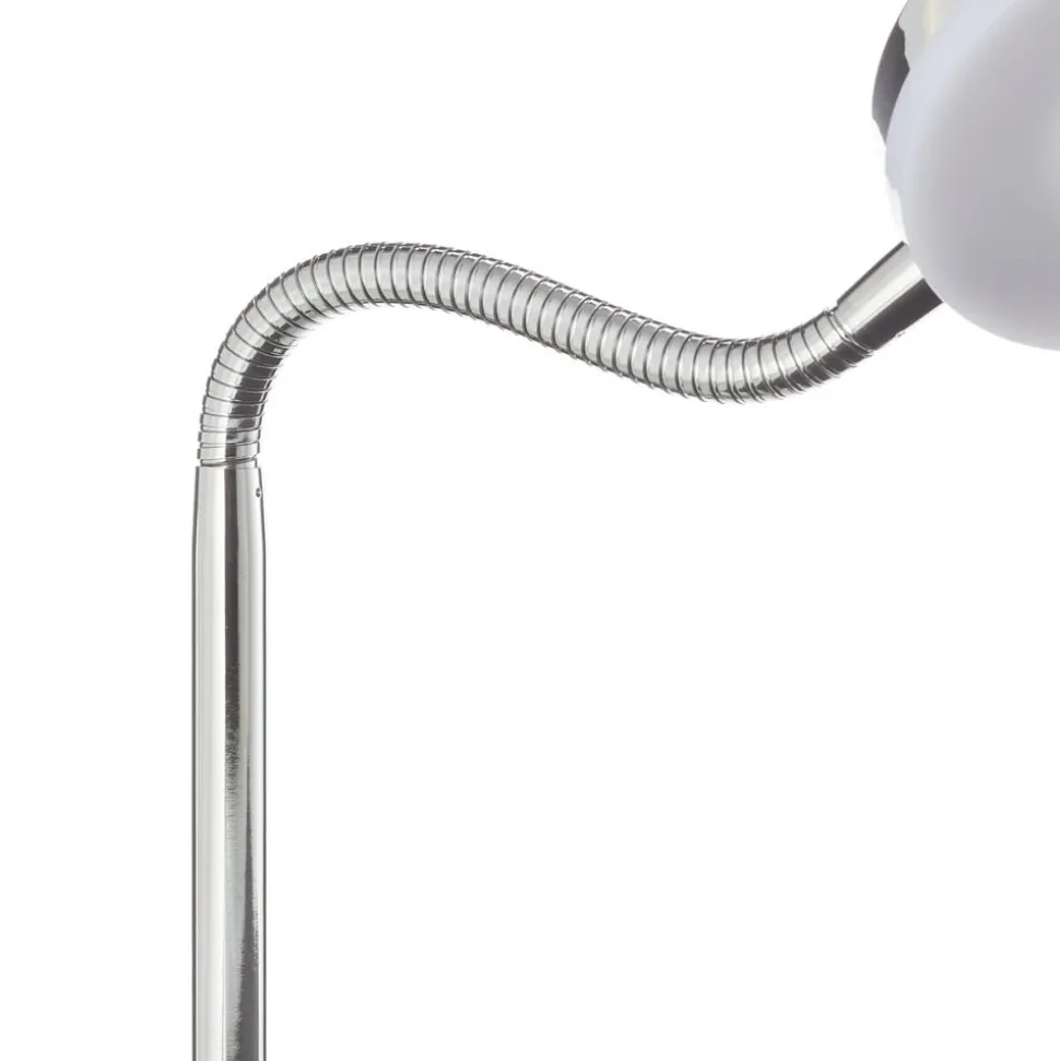 Rennes LED tafellamp, chroomkleurig, hoogte 40 cm