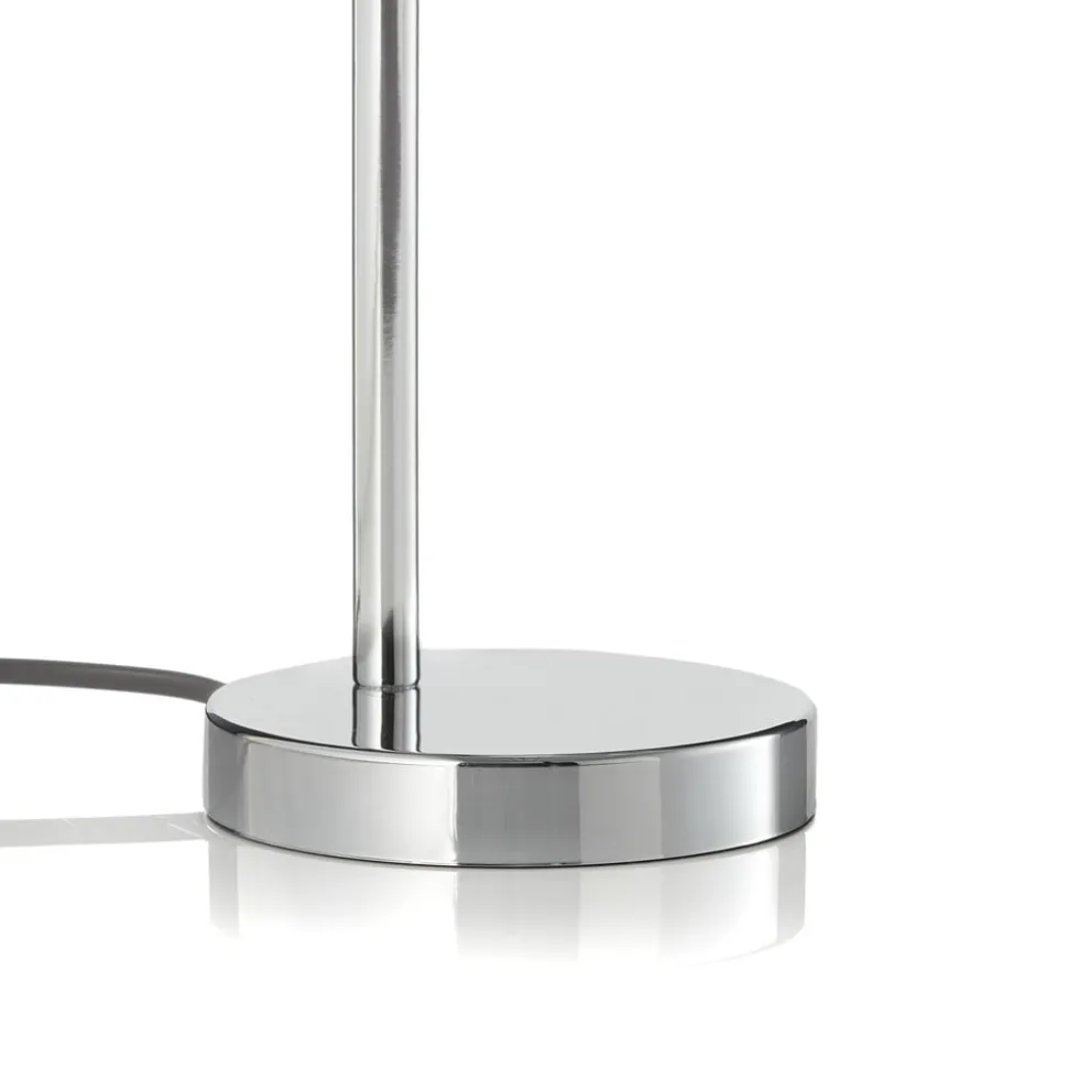 Rennes LED tafellamp, chroomkleurig, hoogte 40 cm