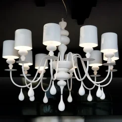 Representatieve kroonluchter Eva S10, wit