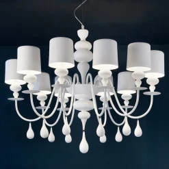 Representatieve kroonluchter Eva S10, wit