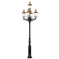 Representatieve lantaarnpaal Monaco 5-lamps