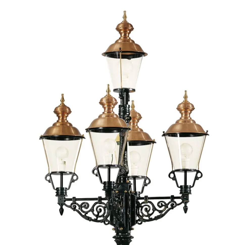 Representatieve lantaarnpaal Monaco 5-lamps