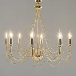 Retro - goud glanzende kroonluchter