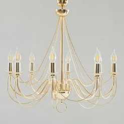 Retro - goud glanzende kroonluchter