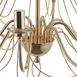 Retro - goud glanzende kroonluchter