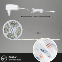 RGB LED strip WiFi, 500cm, met afstandsbediening