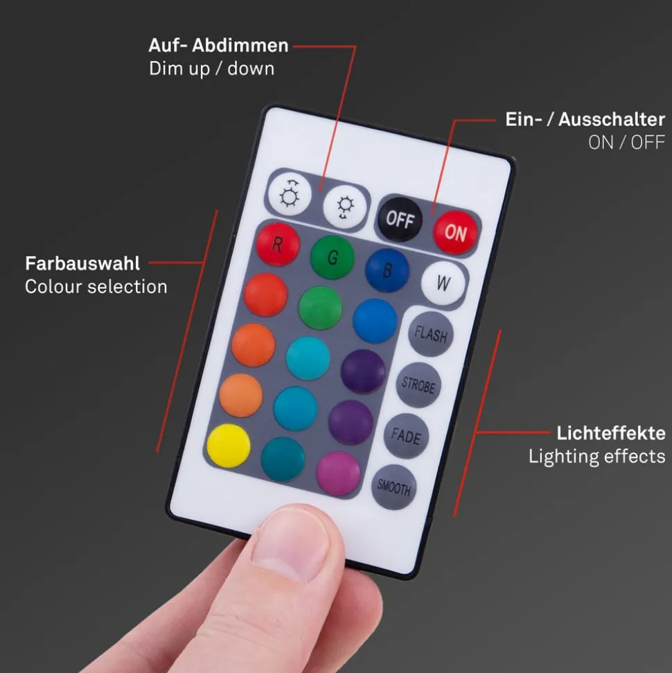 RGB LED strip WiFi, 500cm, met afstandsbediening