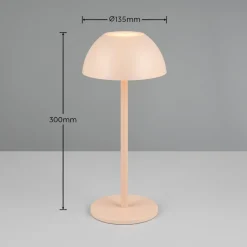 Ricardo LED tafellamp, zand, hoogte 30 cm, kunststof