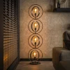 Ringelbach vloerlamp, 4-lamps, antraciet, metaal, E27