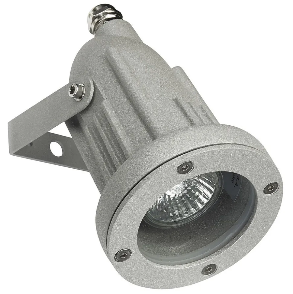 Robuuste, draaibare buitenspot Helio grijs