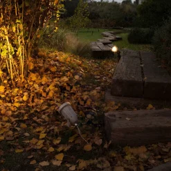 Robuuste, draaibare buitenspot Helio grijs