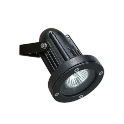 Robuuste, draaibare buitenspot Helio zwart