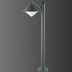 Robuuste tuinpadverlichting Liara zeewaterbestendig grafiet