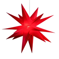 Rode kunststoffen ster Jumbo voor buiten 18 punten