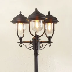 Romantische 3-lichts lantaarn PARMA, zwart