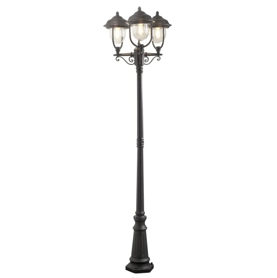 Romantische 3-lichts lantaarn PARMA, zwart