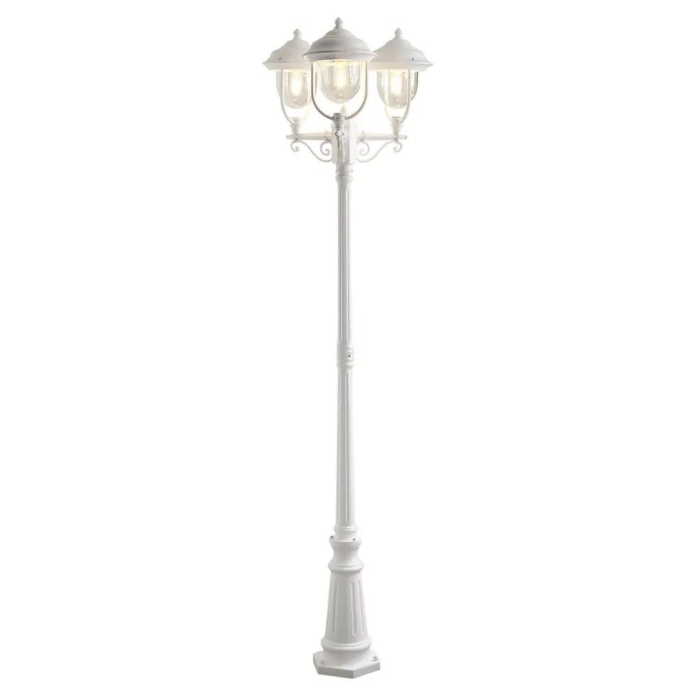 Romantische 3-lichts lantaarn PARMA, wit