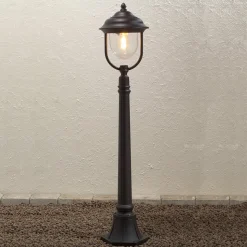 Romantische padlamp PARMA, zwart