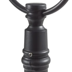 Romantische padlamp PARMA, zwart