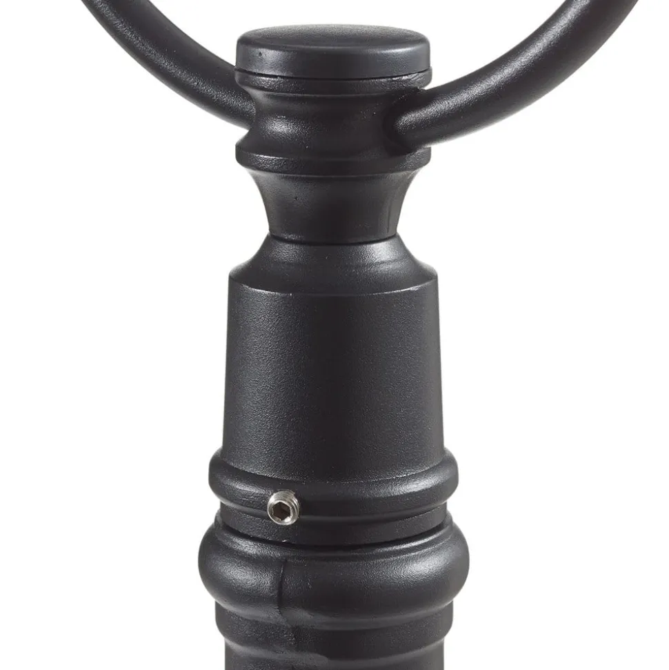 Romantische padlamp PARMA, zwart