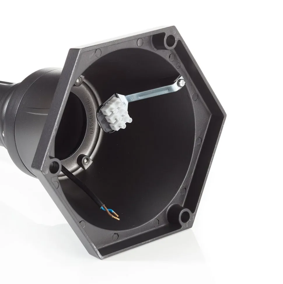 Romantische padlamp PARMA, zwart