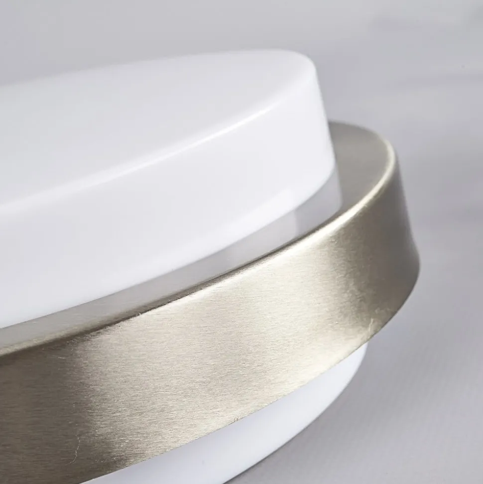 Ronde buitenwandlamp Fero, roestvrij staal