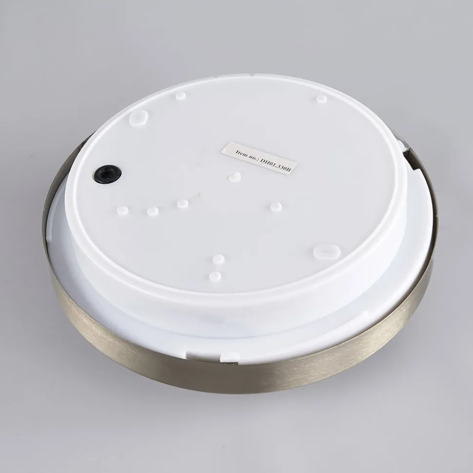 Ronde buitenwandlamp Fero, roestvrij staal