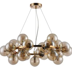 Ronde hanglamp Dallas, goud