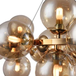 Ronde hanglamp Dallas, goud