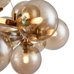Ronde hanglamp Dallas, goud