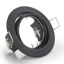 Ronde inbouwlamp Jura in zwart