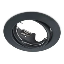 Ronde inbouwlamp Jura in zwart