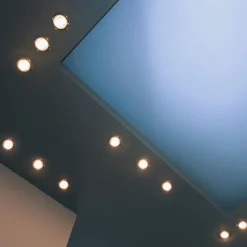 Ronde inbouwlamp Jura in nikkel mat