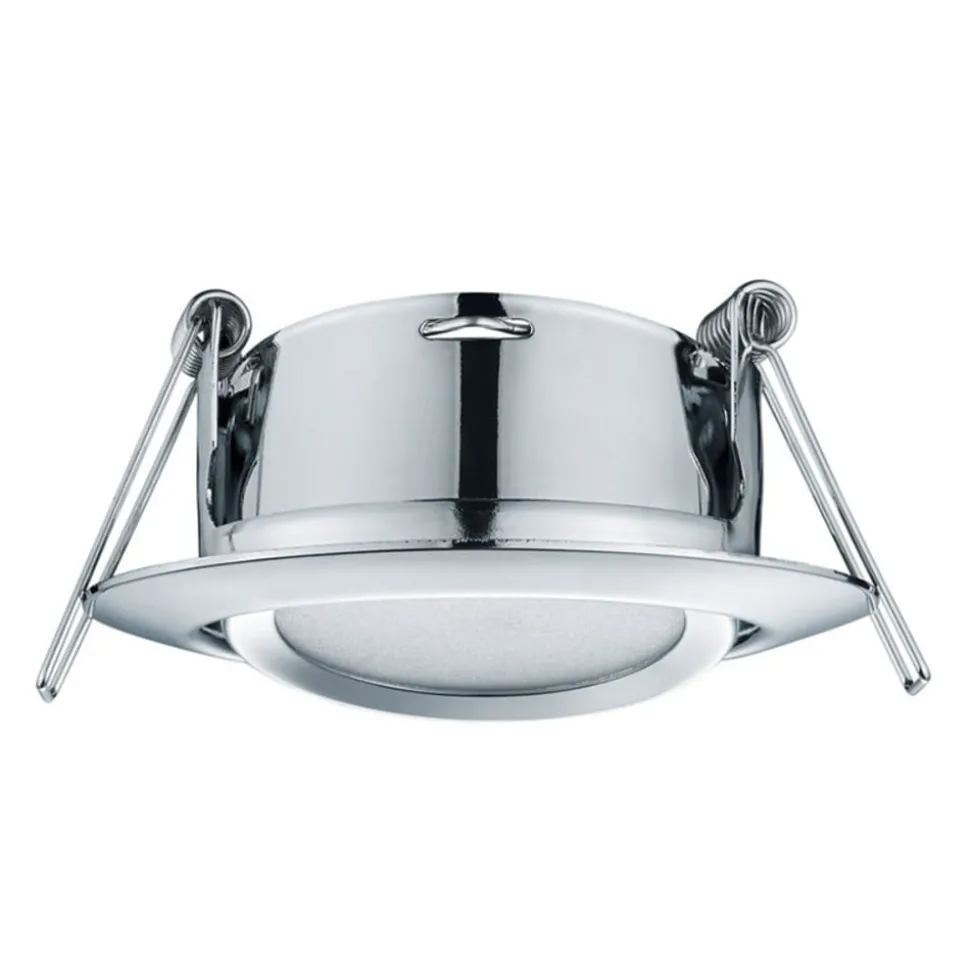 Ronde LED inbouwspot Rila in chroom